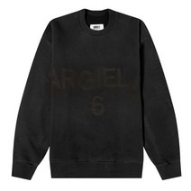 MM6 메종 마르지엘라 SIX LOGO 스웨트 셔츠 S52GU0160 S25537 900 BLACK [MSC012bk]