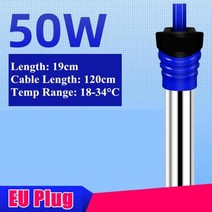 어항항온기 최신 50w100w200w300w500w 스테인레스 스틸 조절 수족관 히터, 나는 플러그