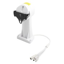 팬틸트 회전 브래킷 팬 틸트 설치 스탠드 홀더 cctv 카메라 와이어 제어 omnibearingwaterproof, 하얀