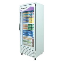 스타쿨 냉장쇼케이스 음료냉장고 ST-465R 420L 3중 유리도어