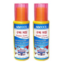 아쿨 구피자임 구피전용 박테리아, 100ml, 2개입