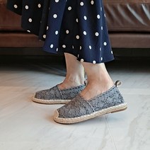 레이스 장식 여성 슬립온 여름 단화 플랫슈즈 로퍼