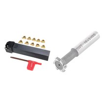 HSS 6 Flutes T 슬롯 커터 엔드 밀링 커터 도구 16x3mm & Ser2020K16 CNC 선반 터닝 공구 홀더 보링 바, As Shown_One Size, As Shown_One Size, 상세 설명 참조0