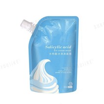 Salicylic Acid Ice Cream Mask Acne Moisturizing Smear Mask 살리실산 아이스크림 마스크 여드름 보습 스미어 마스크 블랙헤드, 1개, 1개