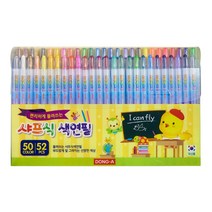 동아 50색 52본 샤프식 색연필 노랑병아리 돌돌이, 상세페이지 참조, 상세페이지 참조
