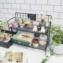 컨츄리아이템 퀴진컬렉션 철망선반 블랙(대), 단품