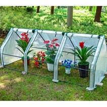 온실 단열 전원주택 정원 가꾸기 비닐 하우스 창고, 돔 2 투명 길이 130x너비 60x높이 50CM