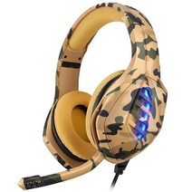 3.5mm 게임용 헤드폰 컴퓨터 게임 콘솔 스테레오 헤드 마운트 헤드셋(마이크 및 LED 조명 포함), No.03