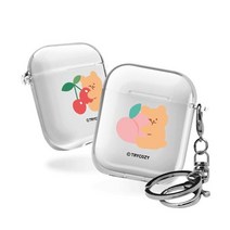 디자인 에어팟1/2세대 클리어케이스 러브베어과일, 쿠팡 본상품선택, 쿠팡 바나나
