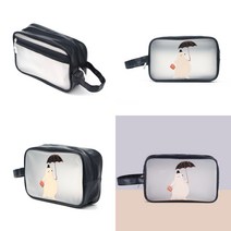 레이니베어 반투명 파우치 투명파우치 반투명가방 PVC투명파우치