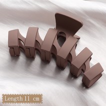핸드프레스 가중공예 고정 철형 신제품 여성 패션 상어 클립 머리핀 헤어 액세서리 커피 블랙 아크릴 대형, 44 style-44