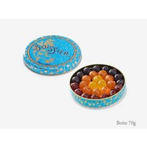 메종브아시에 과일 볼 캔디 블루베리 레몬 오렌지 70g Maison Boissier Bonbons Boule Fruits, 1팩