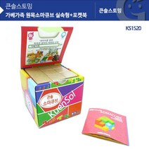가베가족 큰솔 원목 소마 큐브 실속 포켓북 KS1520 교구 도형 도놀이 도블럭 나무, 션턕욥션!!