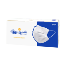 고르고 순한 일회용 덴탈 마스크 3중 필터 50매, 1box, 화이트