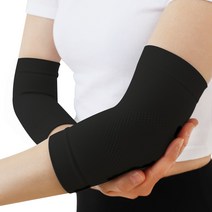 데일리 여성 팔꿈치보호대 테니스엘보 아대, 블랙