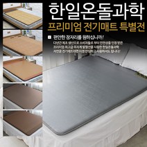 한일온돌과학 온돌왕 침대 전기매트 온열매트, 옵션E3] 애쉬그레이 더블