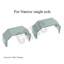 소형트레일러 미니트레일러 캠핑카트레일러 1쌍의 금속 스테인레스 스틸 안티-슬립 패턴 펜더 1/14 타미야, 01 A1 Narrow