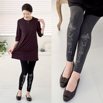 로즈맘 [엄마옷 로즈맘] 몰디핫픽스면레깅스/엄마레깅스 할머니레깅스 날씬 늘씬 중년여성의류