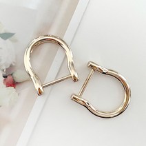 헤세드 나사분리형 U링고리 가방고리 연결고리 D링 (2개), 골드