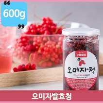 국내산 수제 오미자청 무색소 무방부제 설탕 오미자 수제발효 수제청 600g