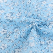 시어서커 여름 원단 꽃 시리즈, 하늘색 매화