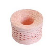 이솔앤아이 페이퍼 라피아 종이지끈 납짝한 종이끈 종이실 뜨게재료 100yd(91m) 1개, 6 살구