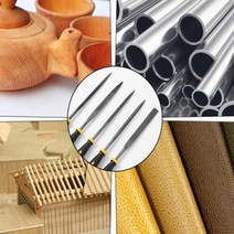 [전교일등 사장님]정밀 야스리 세공 반달 연마봉 세트 5종 다이아몬드 도구갈이