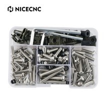 177pcs 페어링 볼트 키트 패스너 클립 나사 혼다 cbr600rr cbr1000rr cbr 600 f2 f3 f4 cbr 600 rr 1000 rr 900 929rr 650r, 304 스테인레스 스틸