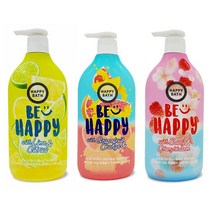 위너리스 HAPPY BATH 맑고 깨끗한 바디케어 스마일 과일향 바디워시900g 옵션 택1, 자몽오렌지+체리베리