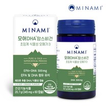 모어DHA 맘스비건 초임계 식물성 오메가3 임산부 60캡슐, 1개, 60정