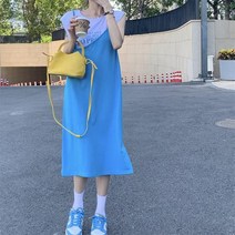 꽃소담 여자 반팔티셔츠 나시스커트 상하세트 투피스QQA1351