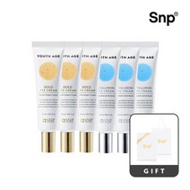 SNP Snp 유스에이지 골드&히알루론 주름케어 아이크림 x 6 Gift case, 골드 3개 히알루론 3개+ Gift ca