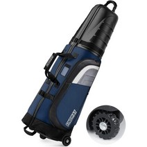 바퀴와 ABS 하드 케이스 상단이 있는 항공사용 Findway 골프 여행 가방 클럽 보호, A-Blue