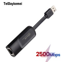 라우터 모뎀 네트워크카드 2500Mbps 101001000Mbps 이더넷 어댑터 2.5 기가비트 USB CLan RJ45 네트워크 카드 USB 허브MacBook iPad Pro U, [03] 2500Mbps Type C
