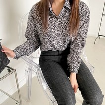쮸샵마켓 [쮸샵마켓]호피 셔츠 블라우스