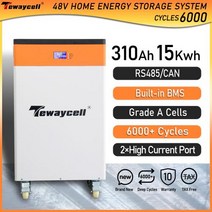 전기차충전기 신제품 48V 300Ah LiFePO4 배터리 310Ah 15KWH Powerwall RS485CAN 내장 100A BMS 가정용 태양광 시스템 유럽 세금 없음, 15KWH Pay 3 times