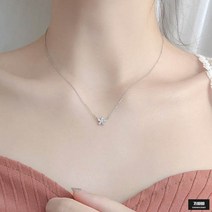 가바바 여성 목걸이 작고 심플한 꽃모양 패션목걸이 G43184