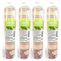 이지앤 동물 캐릭터 종이컵 184ml 랜덤발송, 16개