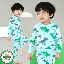 토토와모모 남아 주니어 실내복 유아 아동 어린이 면 내복 /P파워보이(30수)