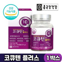 종근당건강 코엔자임Q10 코큐텐 플러스 비타민 셀렌 하루 1캡슐 먹는법, 1박스, 코큐텐플러스 500mg x 60캡슐