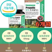 캐나다 면역력 영양제 프로폴리스 비타민c 아연 30대 40대 50대 60대 남자 여성 남성 어린이 청소년 식약처인증 추천, 3개, 42.3g 60캡슐
