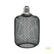 LED 네트 망 사각 볼전구 필라 봉 램프 4W, 블랙, 2000K전구색(기본)
