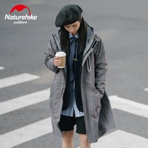 네이처하이크 롱 레인코트 남녀공용 아웃도어 우비 바람막이 캠핑 자켓