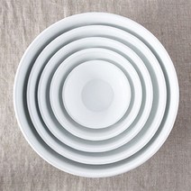 법랑 원형 다용도 샐러드볼 믹싱볼 화이트 시리즈, 10cm