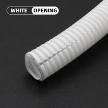 PP 절연 주름관 와이어 호스 스레딩 플라스틱 보호 슬리브 1 m 5m 10m 75mm345mm, 31.White Open - AD 158 x ID 12