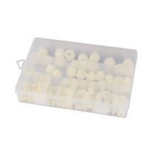 145pcs 너트 보호 커버 m4/m5/m6/m8/m10/m12 나사 커버 육각 너트 보호 캡 돔 볼트 너트 보호 캡, 하얀색, 19.5*14*3.6cm