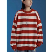 골프 방풍 니트 여성 집업 라운딩 골프웨어 필드룩 스웨터 겨울 풀오버 스트라이프 스웨터 캐주얼 점퍼 특대 커플 하라주쿠 셔츠 따뜻한 풀오버