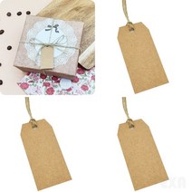 크라프트 무지 택 100P 상품택 라벨