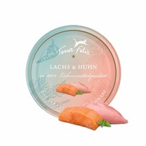 테라펠리스 연어와 치킨 80g (100% 휴먼 그레이드 고양이 사료)멀티단백질 사료