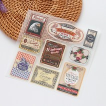 3D 열전사지]독수리 빈티지라벨(02)(F014)